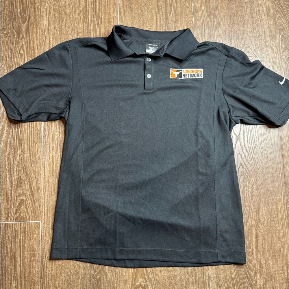 Long Horns network University of Austin Nike golf polo used size Medium